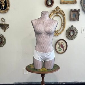 Victoria's Secret Vintage Y2K Nylon Spandex Low Rise Hipster Panties Large White